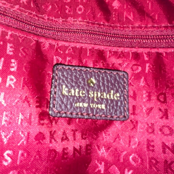 Gorgeous Kate Spade leather bag in a rich burgundy shade! - Picture 5 of 7
